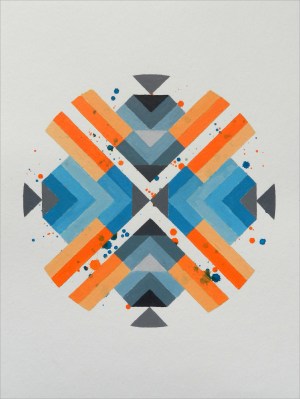 papier kreis orange kontur