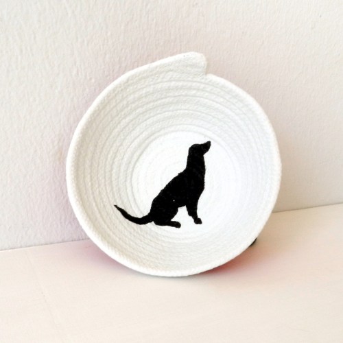 Schale aus Baumwollseil | Caroline Rager | Hund klein