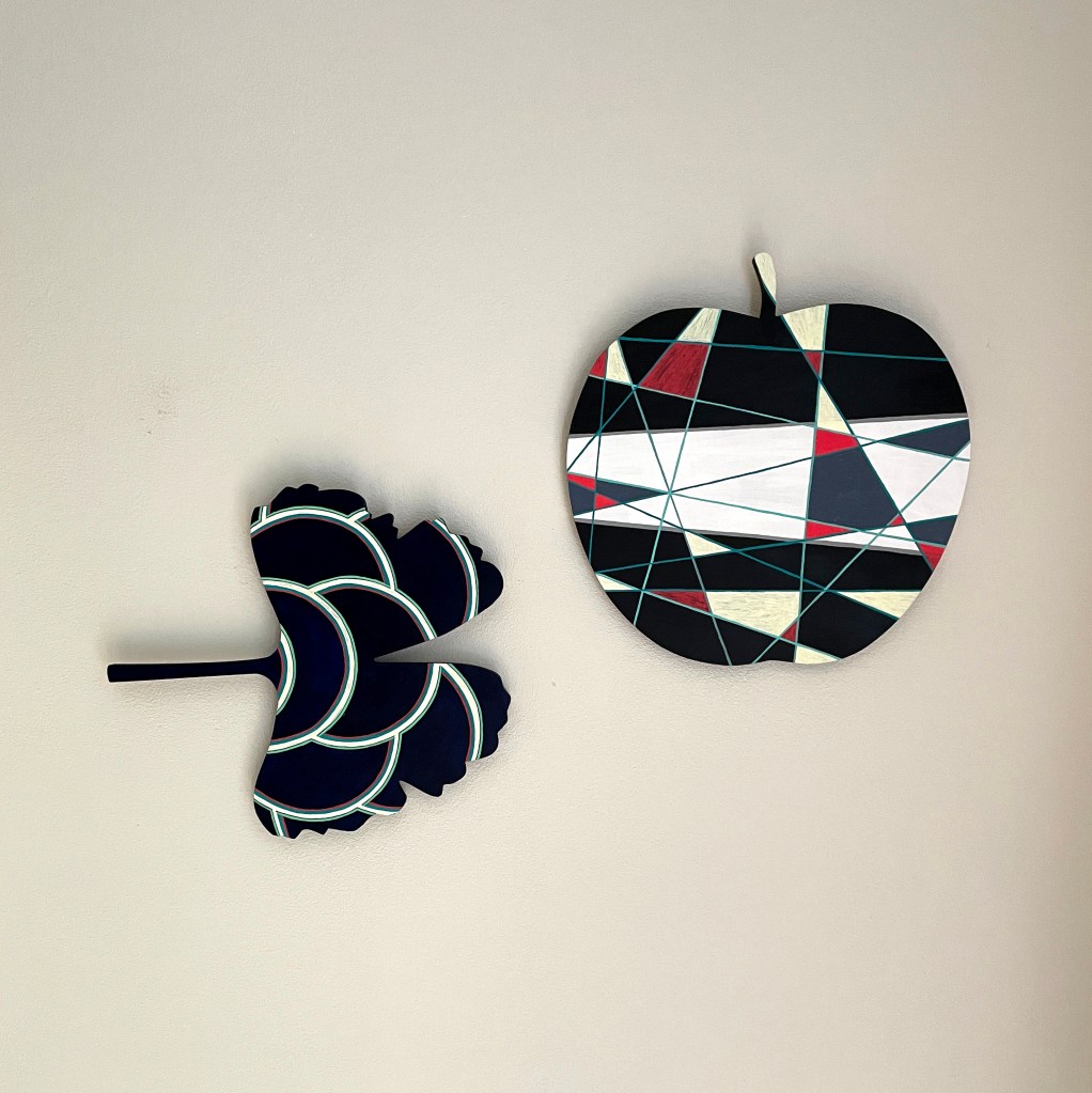 Ginko und Apfel Objekte, Caroline Rager