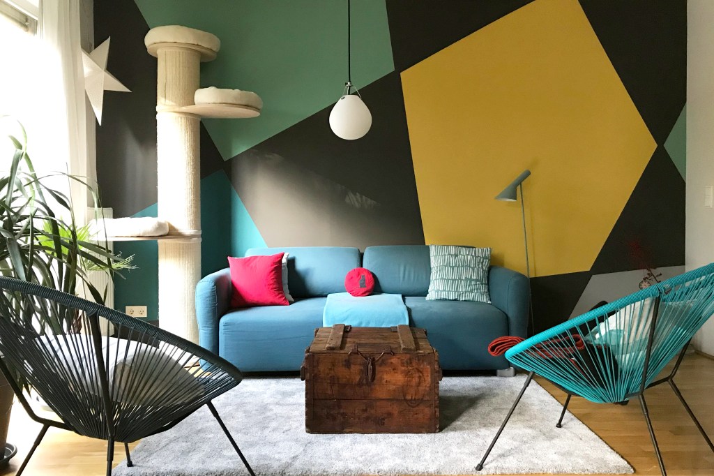 geometrische Wandgestaltung 